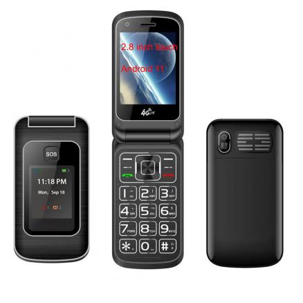2.8 inch 4g flip phone android