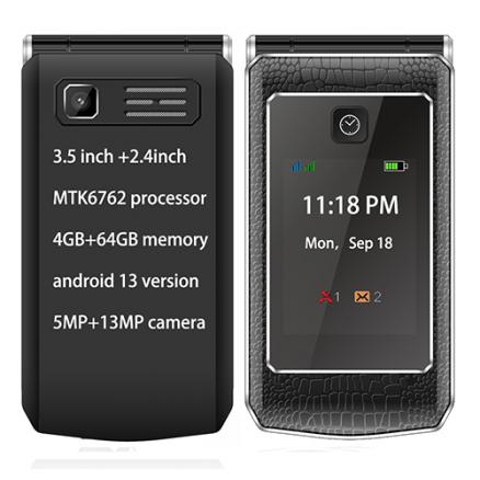 3.5 inch touch screen 4g flip phone android