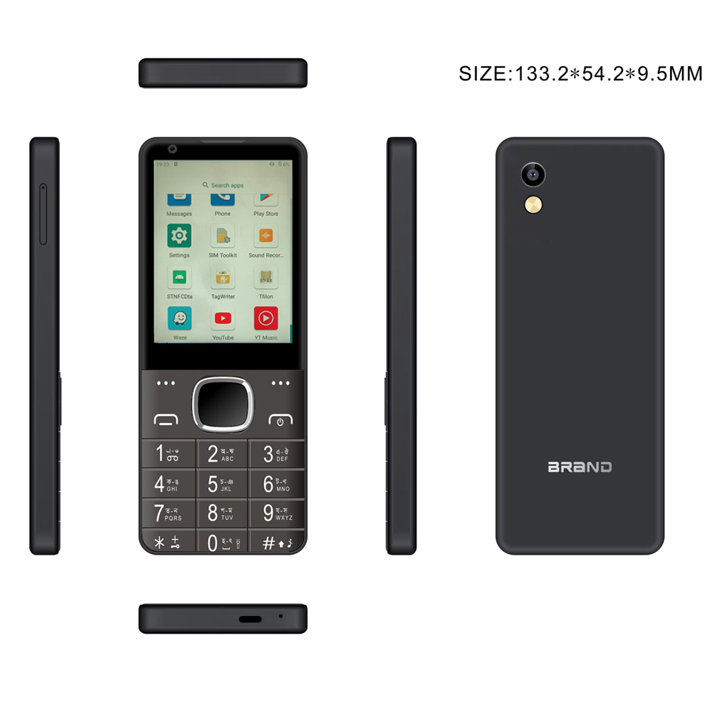oem 4g android button phone